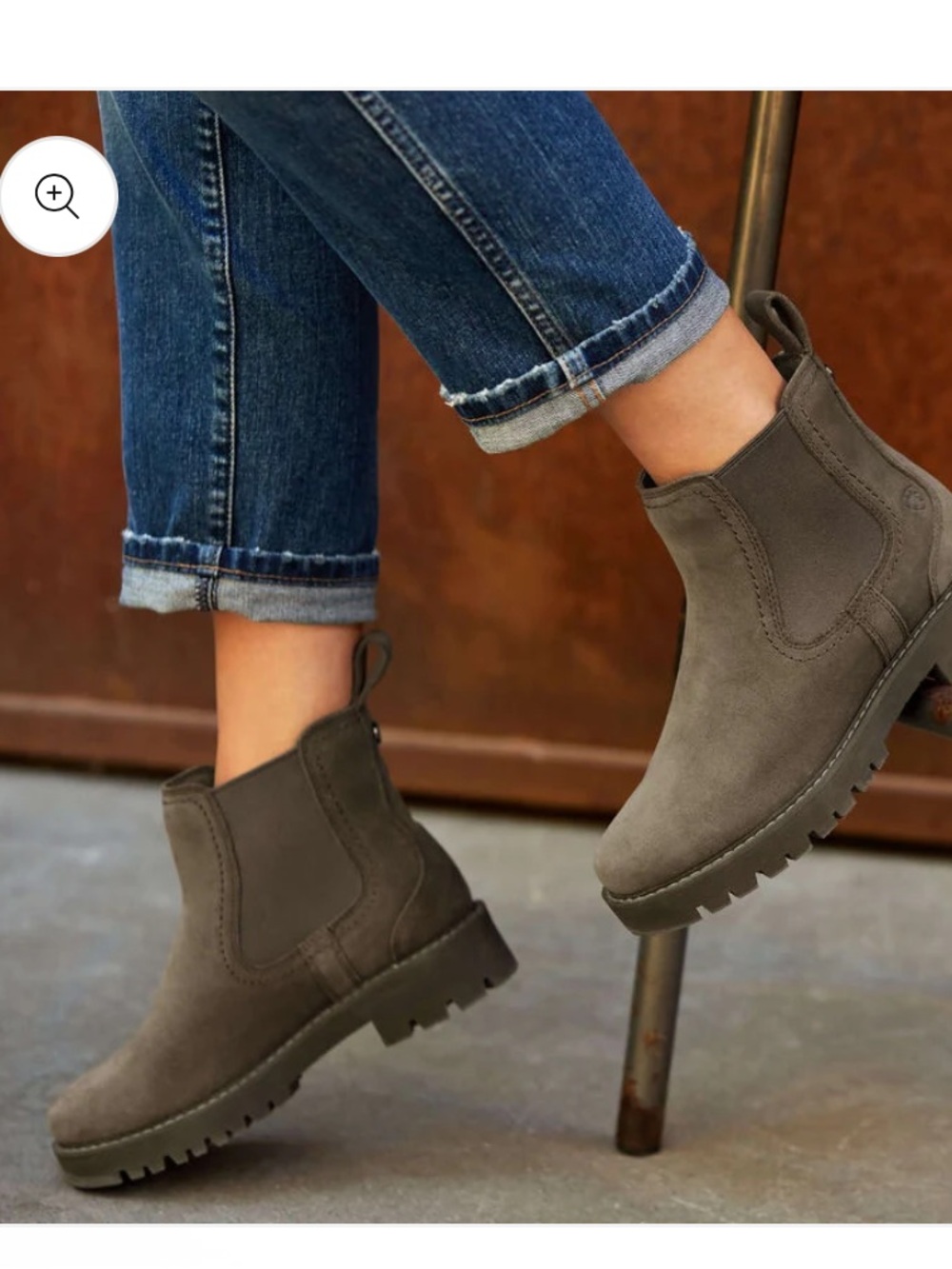 Ariat Ankle Boots Tan Suede Chelsea Womens 5.5 Taupe Wexford Round Toe Brown